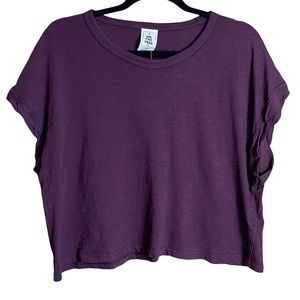 NWT Free People Purple Crop Top Size XS